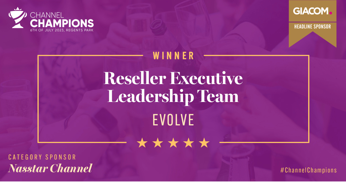 Winners channel champ reseller executive leadership team award